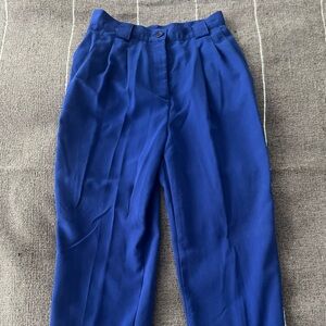 American Apparel Royal Blue High Waisted  Trousers